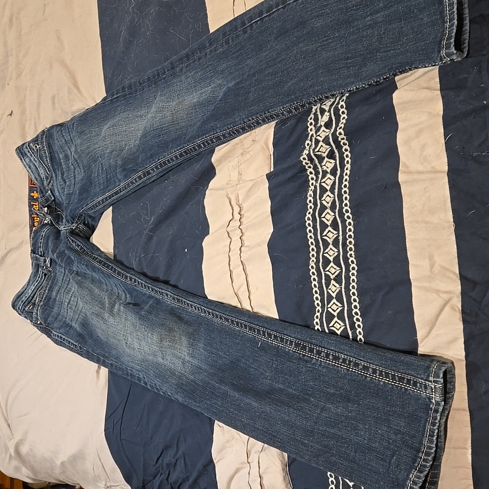 ROCK REVIVAL JEANS “Chrissie Straight” Low Rise Womens pants Vintage Y2K size 28